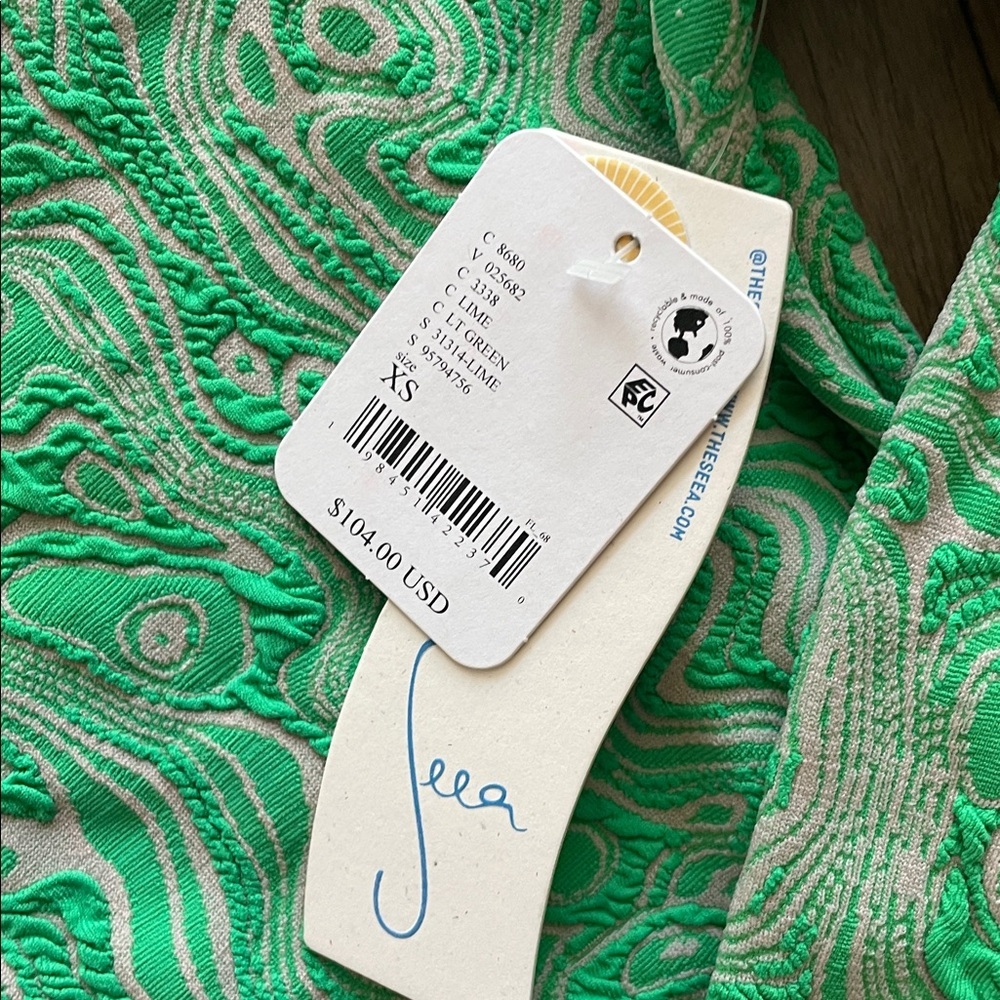 Free People x Seea Palomar Green Glow Rashguard - Picture 4 of 5